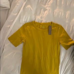 Jcrew perfect fit T in mustard yellow